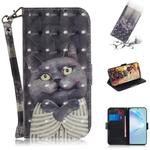 For Galaxy S20+ 3D Formula Pattern Magnetic Attraction Horizontal Flip Leather Case with Lanyard, Support Holder & Card Slot & Wallet(Embrace The Cat)