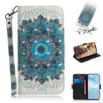 For Galaxy S20+ 3D Formula Pattern Magnetic Attraction Horizontal Flip Leather Case with Lanyard, Support Holder & Card Slot & Wallet(Peacock Wreath)