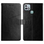 For Infinix Hot 10i/Smart 5 Pro HT01 Y-shaped Pattern Flip Leather Phone Case(Black)