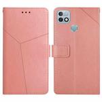 For Infinix Hot 10i/Smart 5 Pro HT01 Y-shaped Pattern Flip Leather Phone Case(Pink)