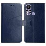 For Infinix Hot 11s HT01 Y-shaped Pattern Flip Leather Phone Case(Blue)