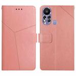 For Infinix Hot 11s HT01 Y-shaped Pattern Flip Leather Phone Case(Pink)