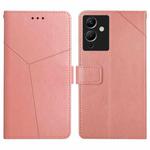 For Infinix Note 12 G96 HT01 Y-shaped Pattern Flip Leather Phone Case(Pink)