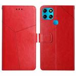 For Infinix Smart 6 HT01 Y-shaped Pattern Flip Leather Phone Case(Red)
