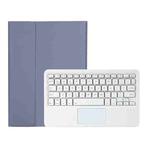 OP12-A Lambskin Texture Ultra-thin Bluetooth Keyboard Leather Case with Touchpad For OPPO Pad Air 10.4 inch(Purple)