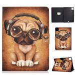 For iPad Pro 11 2020 Voltage TPU Left and Right Open Flat Leather Tablet Case with Sleep Function & Card Buckle Anti-skid Strip(Shar Pei)