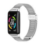 For Huawei Band 6 / Honor Band 6 Mijobs Breathable Nylon Watch Band(Silver)