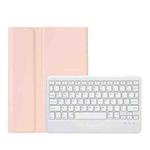 OP12-B Lambskin Texture Ultra-thin Bluetooth Keyboard Leather Case For OPPO Pad Air 10.4 inch(Pink)