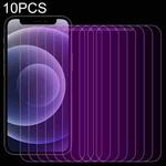For iPhone 12 mini 10pcs Purple Light Eye Protection Tempered Glass Film
