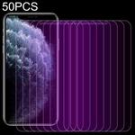 50 PCS Purple Light Eye Protection Tempered Glass Film For iPhone 11 Pro Max / XS Max