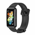 For Huawei Band 7 / 7 NFC MIJOBS Breathable Silicone Watch Band(Black)