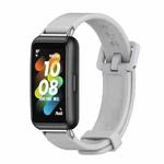 For Huawei Band 7 / 7 NFC MIJOBS Breathable Silicone Watch Band(Grey Silver)