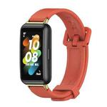 For Huawei Band 7 / 7 NFC MIJOBS Breathable Silicone Watch Band(Heat Orange Gold)