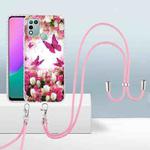 For Infinix Hot 11 Play / 10 Play / 9 Play 2.0mm Airbag Shockproof TPU Phone Case with Lanyard(Dancing Butterflies)