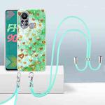 For Infinix Hot 11s 2.0mm Airbag Shockproof TPU Phone Case with Lanyard(Gold Heart)