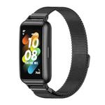 For Huawei Band 7 / 7 NFC MIJOBS Milan Magnetic Stainless Steel Watch Band(Black)