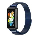 For Huawei Band 7 / 7 NFC MIJOBS Milan Magnetic Stainless Steel Watch Band(Blue)