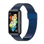 For Huawei Band 7 / 7 NFC MIJOBS Milan Buckle Stainless Steel Watch Band(Blue)