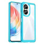 For Honor X40i Colorful Series Acrylic + TPU Phone Case(Transparent Blue)