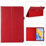 For Honor Pad 8 Litchi Texture Leather Tablet Case with Holder(Red)