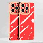 For iPhone 14 Plus 6D Electroplated Lens Protective Phone Case (Red)