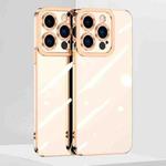For iPhone 14 Pro Max 6D Electroplated Lens Protective Phone Case (White)