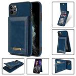 For iPhone 11 Pro Max N.BEKUS Vertical Flip Card Slot RFID Phone Case (Blue)