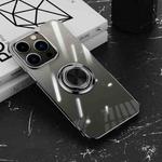 For iPhone 13 Pro Electroplating Ring Clear Phone Case (Black)