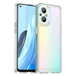 For OPPO Reno 8 Lite Colorful Series Acrylic + TPU Phone Case(Transparent)