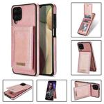 For Samsung Galaxy A12 5G N.Bekus Vertical Flip Card Slot RFID Phone Case(Rose Gold)