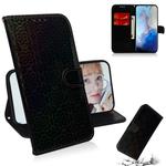 For Galaxy S20 Ultra Solid Hyun Color Magnetic Attraction Horizontal Flip Leather Case with Lanyard, Support Holder & Card Slot & Wallet(Black)