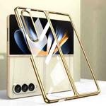 For Samsung Galaxy Z Fold4 GKK Phantom Electroplating Full Coverage Phone Case(Gold)