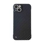 For iPhone 13 Carbon Fiber Texture PC Phone Case(Black)