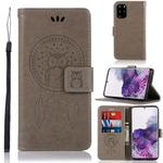 For Galaxy S20 Plus Wind Chime Owl Embossing Pattern Horizontal Flip Leather Case, with Holder & Card Slots & Wallet(Grey)