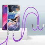 For OPPO A54 5G/A74 5G/A93 5G 2.0mm Airbag Shockproof TPU Phone Case with Lanyard(Whale)