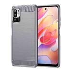 For Xiaomi Redmi Note11 SE Brushed Texture Carbon Fiber TPU Case(Grey)