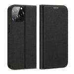For iPhone 14 Pro Max DUX DUCIS Skin X2 Series Horizontal Flip Leather Phone Case (Black)