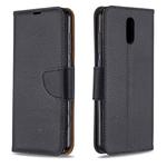 For Nokia 2.3 Pure Color Horizontal Flip PU Leather Case with Holder & Card Slots & Wallet & Lanyard(Black)