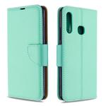 For Galaxy A70e Pure Color Horizontal Flip PU Leather Case with Holder & Card Slots & Wallet & Lanyard(Green)