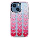 For iPhone 14 Plus Doodle Colorful Lvoe TPU Phone Case (Pink)