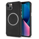 For iPhone 11 Pro Lambskin Texture Magsafe Magnetic Phone Case (Black)