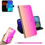 For Huawei Enjoy 9s / Honor 10i / 20i / 20 Lite / P Smart Plus 2019 Mirror-like Magnetic Attraction Horizontal Flip Leather Case with Lanyard, Support Holder & Card Slot & Wallet(Gradient Color)