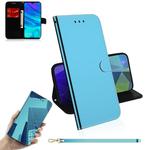 For Huawei Enjoy 9s / Honor 10i / 20i / 20 Lite / P Smart Plus 2019 Mirror-like Magnetic Attraction Horizontal Flip Leather Case with Lanyard, Support Holder & Card Slot & Wallet(Blue)