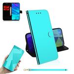 For Huawei Enjoy 9s / Honor 10i / 20i / 20 Lite / P Smart Plus 2019 Mirror-like Magnetic Attraction Horizontal Flip Leather Case with Lanyard, Support Holder & Card Slot & Wallet(Mint Green)