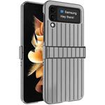 For Samsung Galaxy Z Flip4 5G IMAK JS-3 Series Colorful Vertical Stripe PC Case(Black)