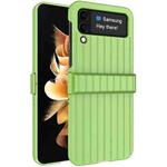 For Samsung Galaxy Z Flip4 5G IMAK JS-3 Series Colorful Vertical Stripe PC Case(Green)