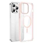 For iPhone 14 Pro DUX DUCIS Clin Mag Series Magnetic Transparent Phone Case(Pink)