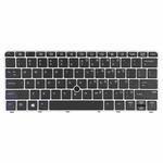 For HP EliteBook 820 G3 US Version Keyboard with Backlight and Pointing(Silver)