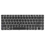 For HP EliteBook 840 G3 US Version Keyboard with Backlight and Pointing(Silver)