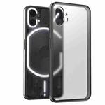 For Nothing Phone 1 Four-corner Shockproof TPU + PC Phone Case(Transparent Black)